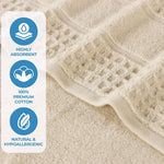 Superior Napa Zero Twist Cotton Waffle Honeycomb Bath Sheet Set of 2