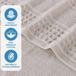 Superior Napa Zero Twist Cotton Waffle Honeycomb 9 Piece Towel Set