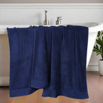 Superior Honeycomb Textured Border Cotton Luxury Bath Sheets, Set of 2