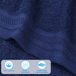 Cotton Waffle Border Towel Set 12-Piece - Honeycomb