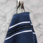 Superior Zero Twist Cotton Solid & Jacquard Floral Hand Towel Set of 6