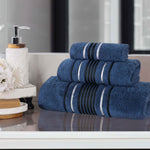 Superior Sadie Zero Twist Cotton Absorbent Solid 3 Piece Towel Set