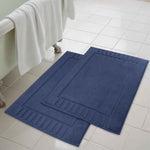 Superior Leo Cotton Modern Absorbent Heavy Washable Bath Mat Set of 2