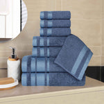 Superior Hays Cotton Medium Weight 8 Piece Assorted Bathroom Towel Set