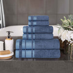 Superior Hays Cotton Medium Weight 6 Piece Assorted Bathroom Towel Set