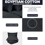 400 Thread Count Egyptian Cotton Solid Duvet Cover