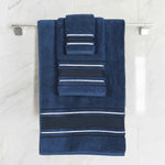 Superior Sadie Zero Twist Cotton Absorbent Solid 3 Piece Towel Set