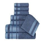 Superior Hays Cotton Medium Weight 8 Piece Assorted Bathroom Towel Set