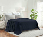 Superior Milan Cotton Textured Striped Lightweight Woven Blanket