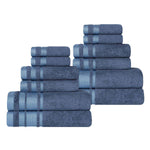 Superior Hays Cotton Medium Weight 12 Piece Bathroom Towel Set