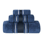 Superior Sadie Zero Twist Cotton Absorbent Solid 3 Piece Towel Set
