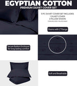 300 Thread Count Egyptian Cotton Solid Duvet Cover