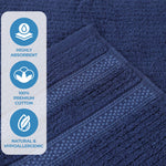 Superior Brea Zero Twist Cotton Ribbed Geometric 8 Piece Towel Set