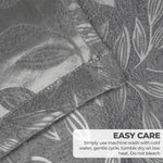 Leaves Room Darkening Washable Blackout Curtain Panels, Set of 2
