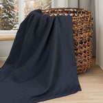 Superior Milan Cotton Textured Striped Lightweight Woven Blanket