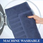 Superior Leo Cotton Modern Absorbent Heavy Washable Bath Mat Set of 2