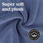 Superior Leo Cotton Modern Absorbent Heavy Washable Bath Mat Set of 2