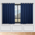 Blackout Window Curtains Classic Modern Room Darkening Set of 2