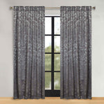 Leaves Room Darkening Back Tabs Blackout Curtain Panels, Set of 2