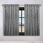 Leaves Room Darkening Back Tabs Blackout Curtain Panels, Set of 2