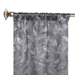 Leaves Room Darkening Washable Blackout Curtain Panels, Set of 2