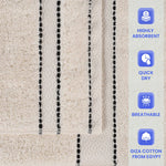 2 Piece Cotton Plush Bath Towel Set Giza