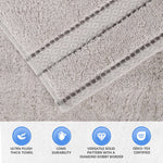 2 Piece Cotton Plush Bath Towel Set Giza