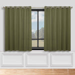 Blackout Window Curtains Classic Modern Room Darkening Set of 2