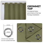 Blackout Window Curtains Classic Modern Room Darkening Set of 2