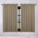 Modern Shimmer Washable Room Darkening Blackout Curtains, Set of 2