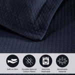 Lightweight Cotton Bedspread Sets 3-Piece Diamond Jacquard Matelassé