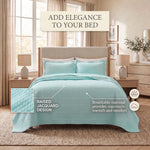 Lightweight Cotton Bedspread Sets 3-Piece Diamond Jacquard Matelassé