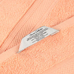 6 Piece Towel Set Zero Twist Cotton Chevron Jacquard Towels
