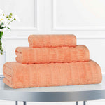 Mika Smart Twist Viscose Cotton Blend Textured Ribbed 3 Piece Set