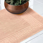Egyptian Cotton Bath Mat Set of 2 Greek Key Infinity Border