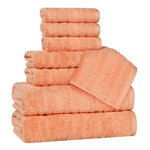Superior Mika Smart Twist Viscose Cotton Blend Ribbed 8 Piece Set