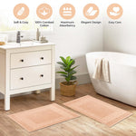 Egyptian Cotton Bath Mat Set of 2 Greek Key Infinity Border