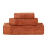 3 Piece Egyptian Cotton Bath Towel Set Basketweave