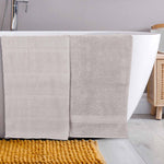 Chevron Zero Twist Solid Jacquard Cotton Bath Sheet Set of 2