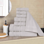 Superior Hays Cotton Medium Weight 8 Piece Assorted Bathroom Towel Set