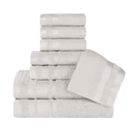 Superior Hays Cotton Medium Weight 8 Piece Assorted Bathroom Towel Set