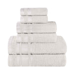 Superior Hays Cotton Medium Weight 6 Piece Assorted Bathroom Towel Set