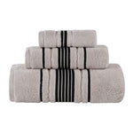 Superior Sadie Zero Twist Cotton Absorbent Solid 3 Piece Towel Set