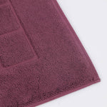 Superior Nora Cotton Thick Solid Checkered Washable Bath Mat Set of 2
