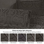 Aspen Jacquard Bedspread Set – 3‐Piece Cotton Blend Floral Bedding