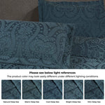 Aspen Jacquard Bedspread Set – 3‐Piece Cotton Blend Floral Bedding