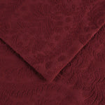 Aspen Jacquard Bedspread Set – 3‐Piece Cotton Blend Floral Bedding
