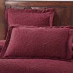 Aspen Jacquard Bedspread Set – 3‐Piece Cotton Blend Floral Bedding