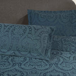 Aspen Jacquard Bedspread Set – 3‐Piece Cotton Blend Floral Bedding