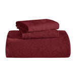 Aspen Jacquard Bedspread Set – 3‐Piece Cotton Blend Floral Bedding
